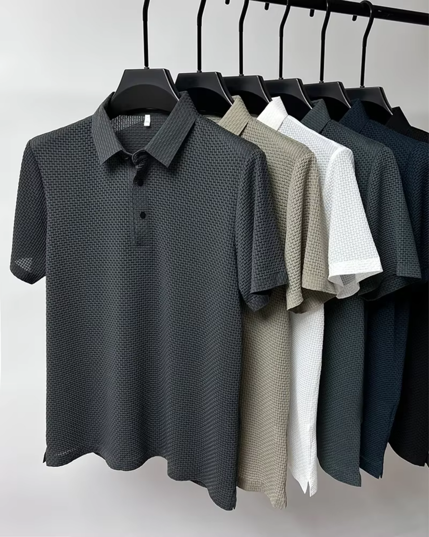 Erik™ | WaffleTech Polo för Sval Sommarstil