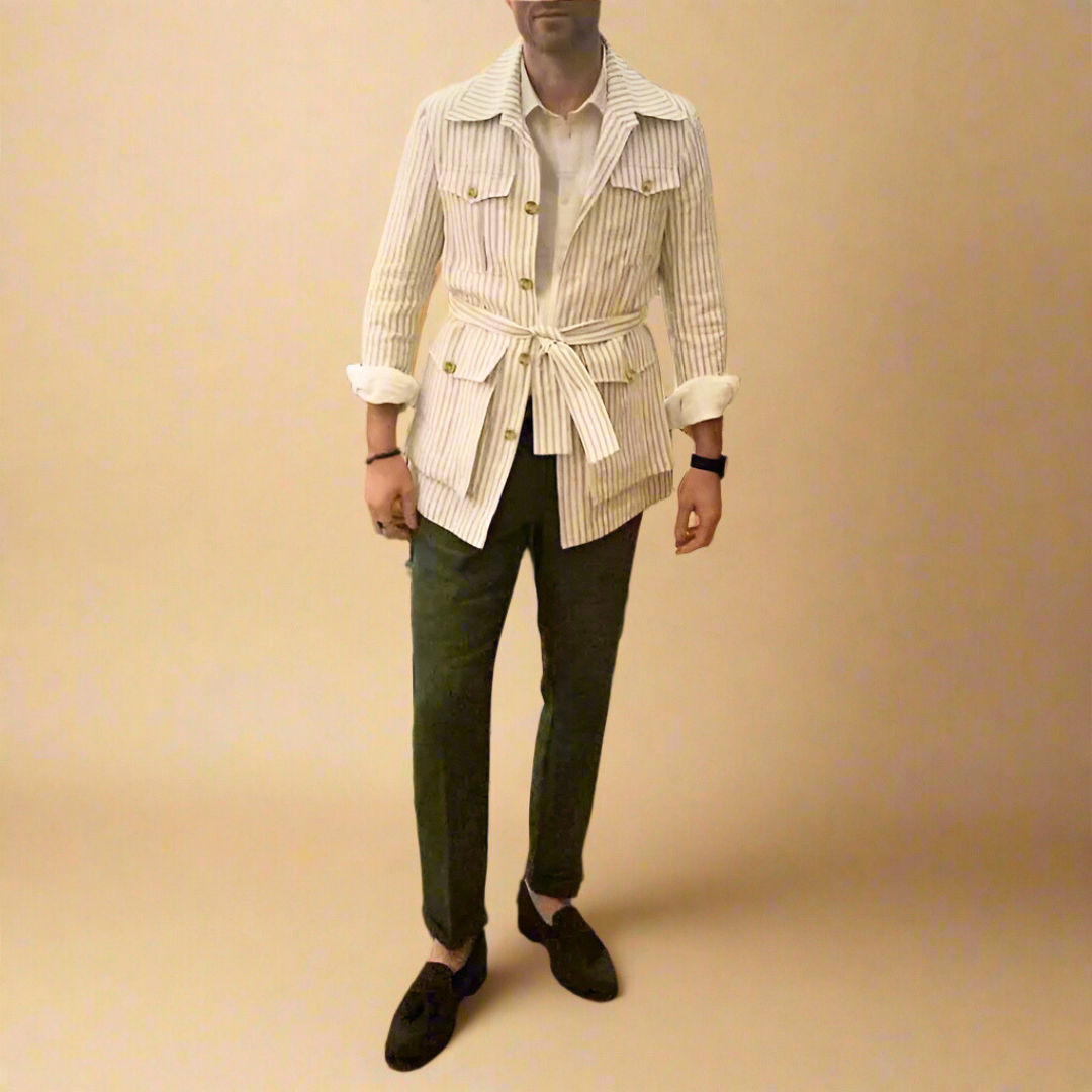 Roberto Tiziano™ | Lätt & Stilren Väst med Skärp