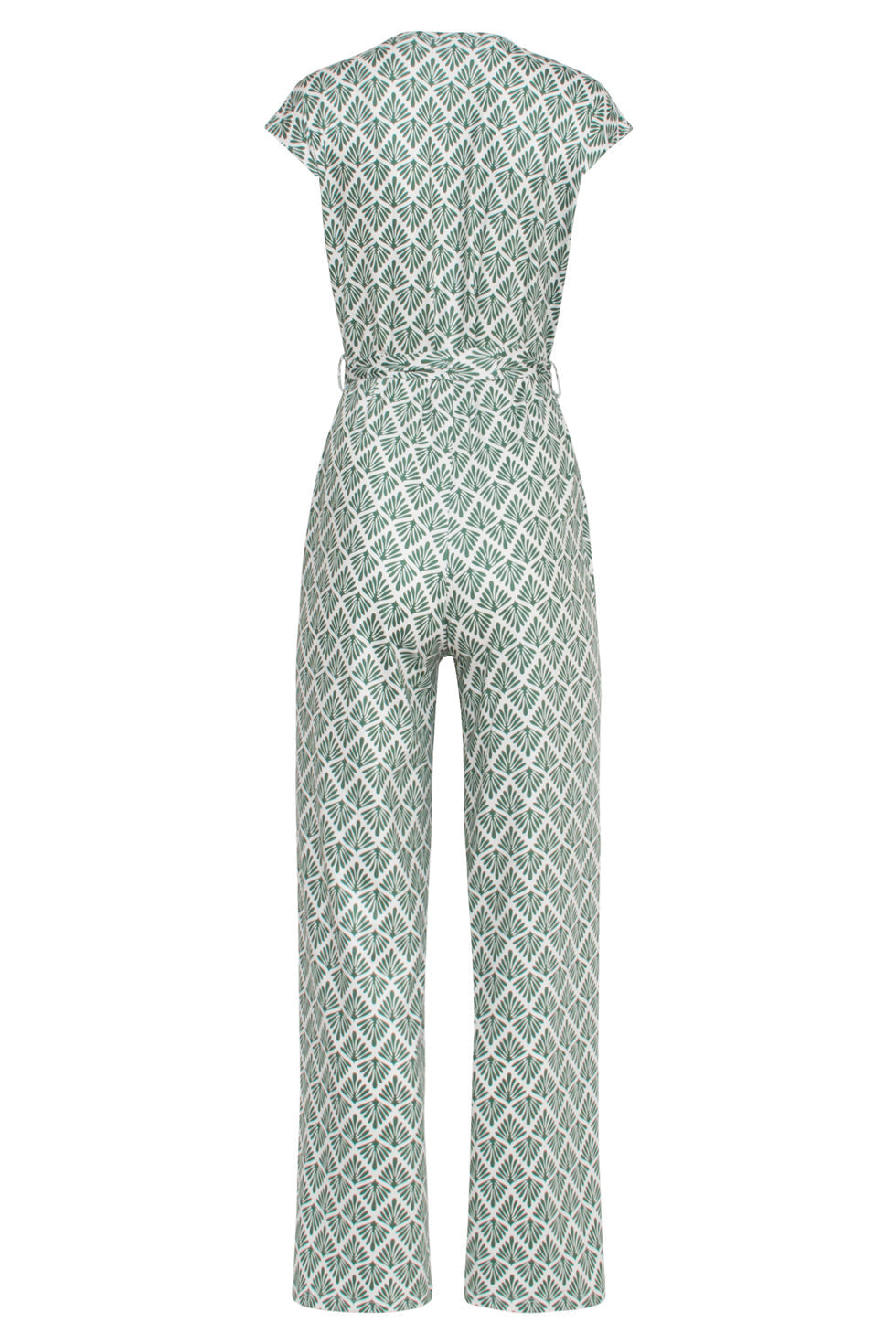 Vera™ Wickeldesign Jumpsuit med Ornamentmönster