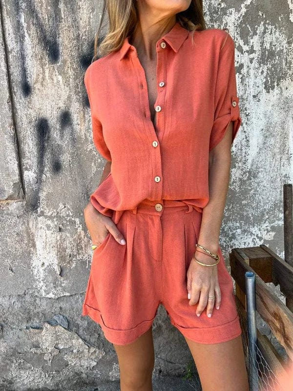 LIVIA™ | Luftigt Linne-Set med Stil & Komfort