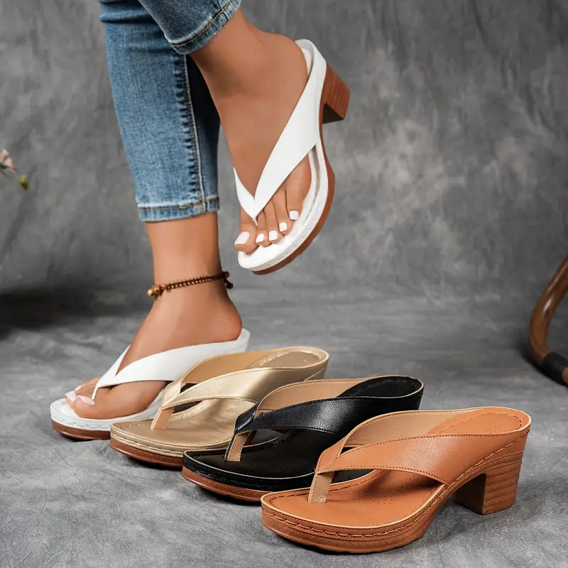 ASCEND™ | Stödjande & Stilsäkra Ortopediska Sandaler med Klack