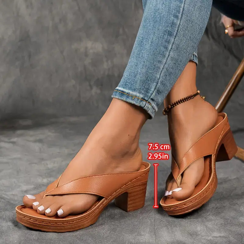 ASCEND™ | Stödjande & Stilsäkra Ortopediska Sandaler med Klack