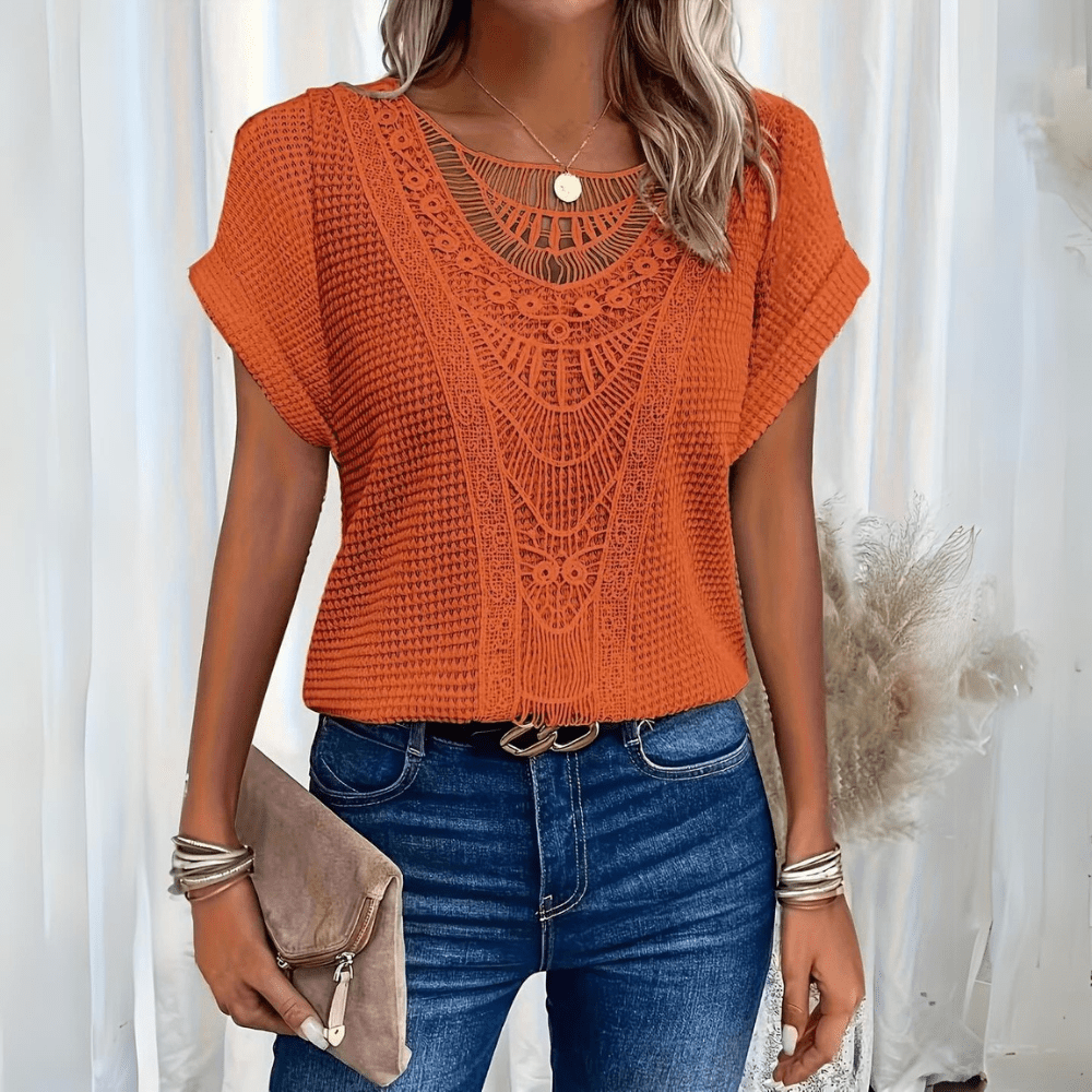 Karin™ | Elegant & Luftig Ibiza-inspirerad Blus