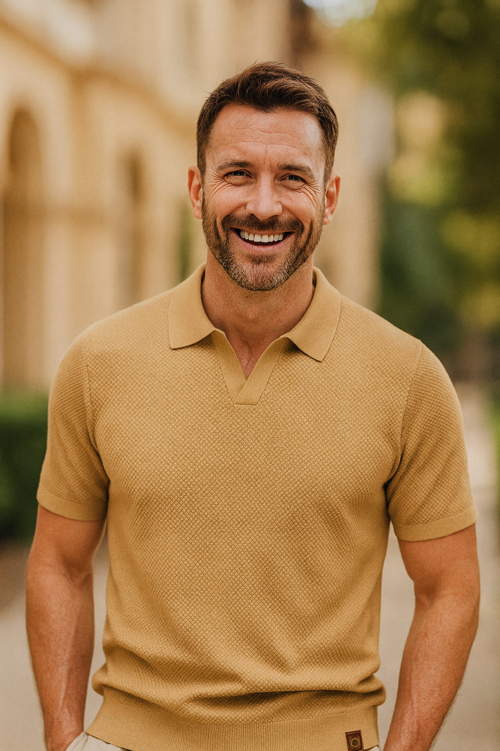 Ulrich™ | Strukturerad Pikétröja – Subtil Textur & Modern Stil