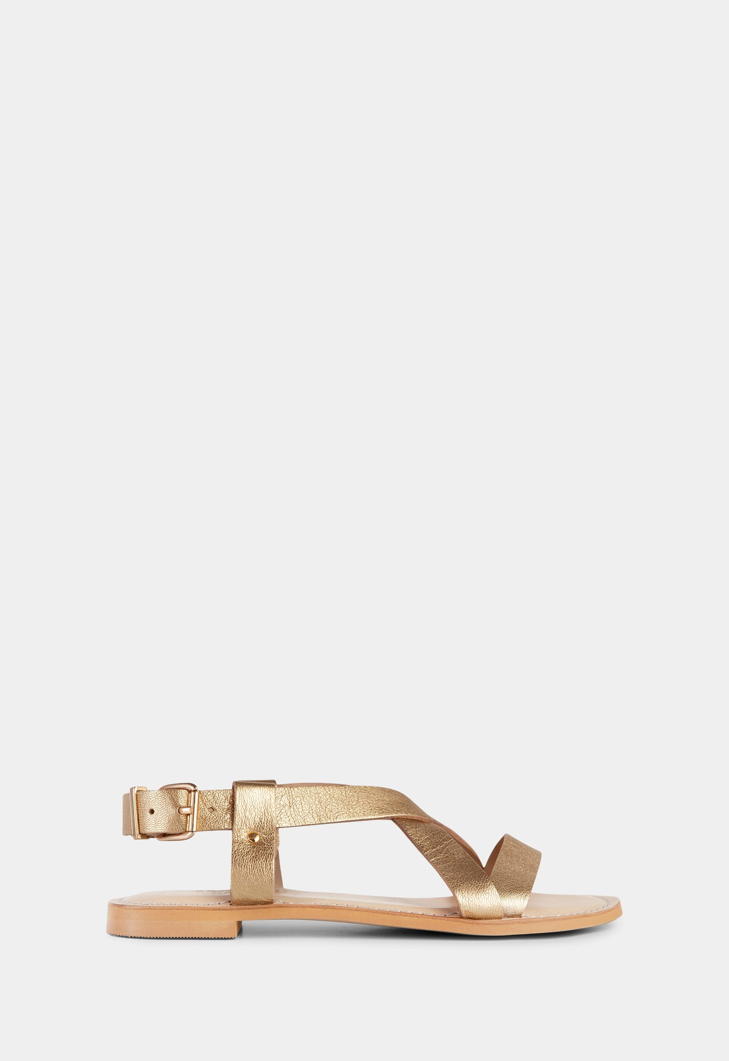 Ida™ | Guld Sandaler för Tidlös Elegans