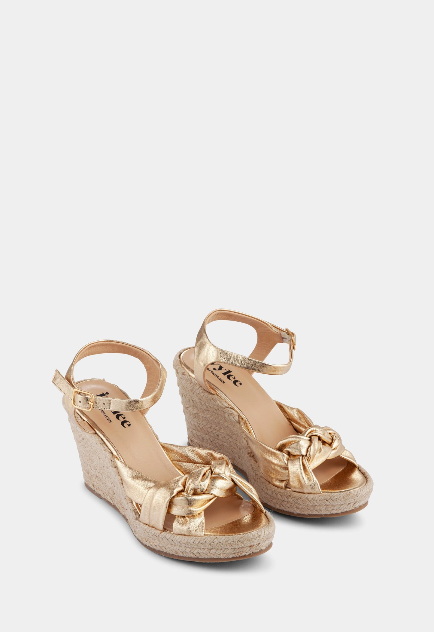 Maja™ | Guld Espadrillos för Sommarflärd