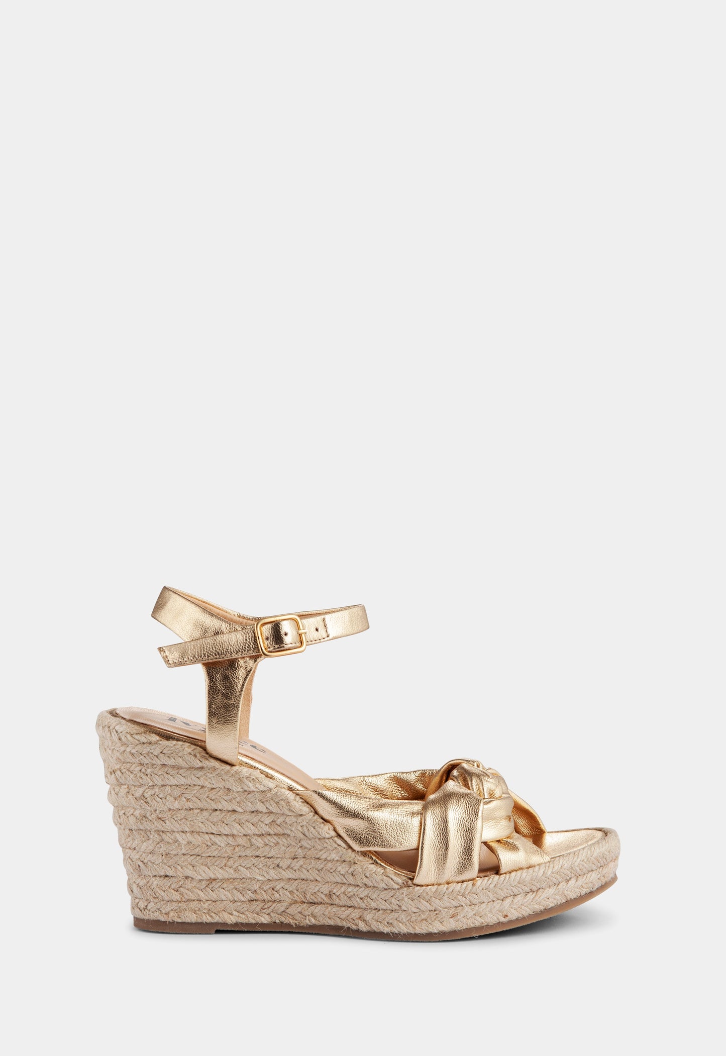 Maja™ | Guld Espadrillos för Sommarflärd