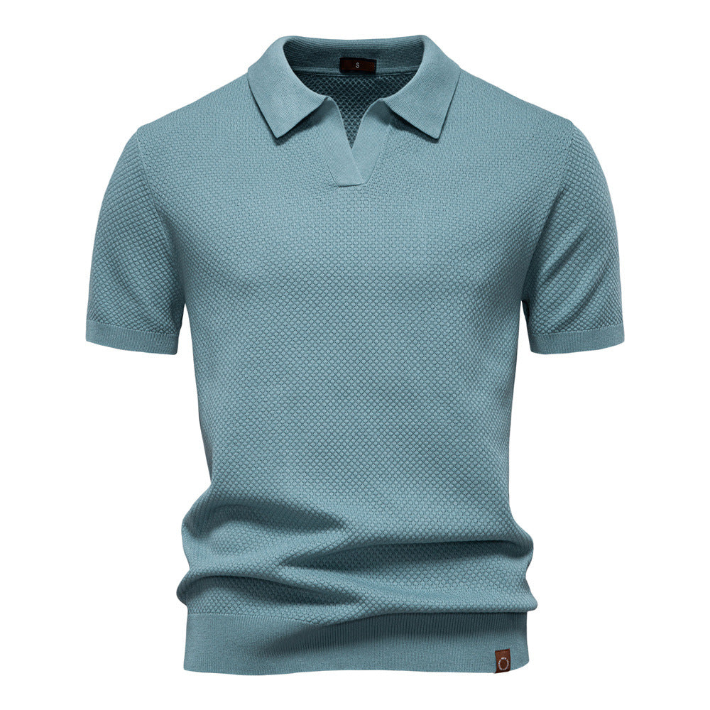 Ulrich™ | Strukturerad Pikétröja – Subtil Textur & Modern Stil