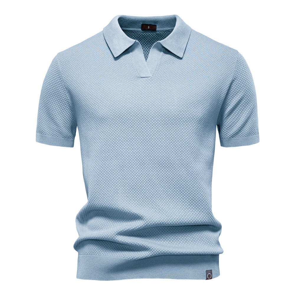 Ulrich™ | Strukturerad Pikétröja – Subtil Textur & Modern Stil