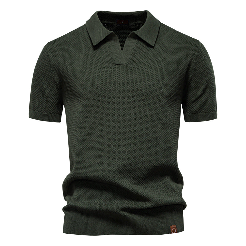 Ulrich™ | Strukturerad Pikétröja – Subtil Textur & Modern Stil