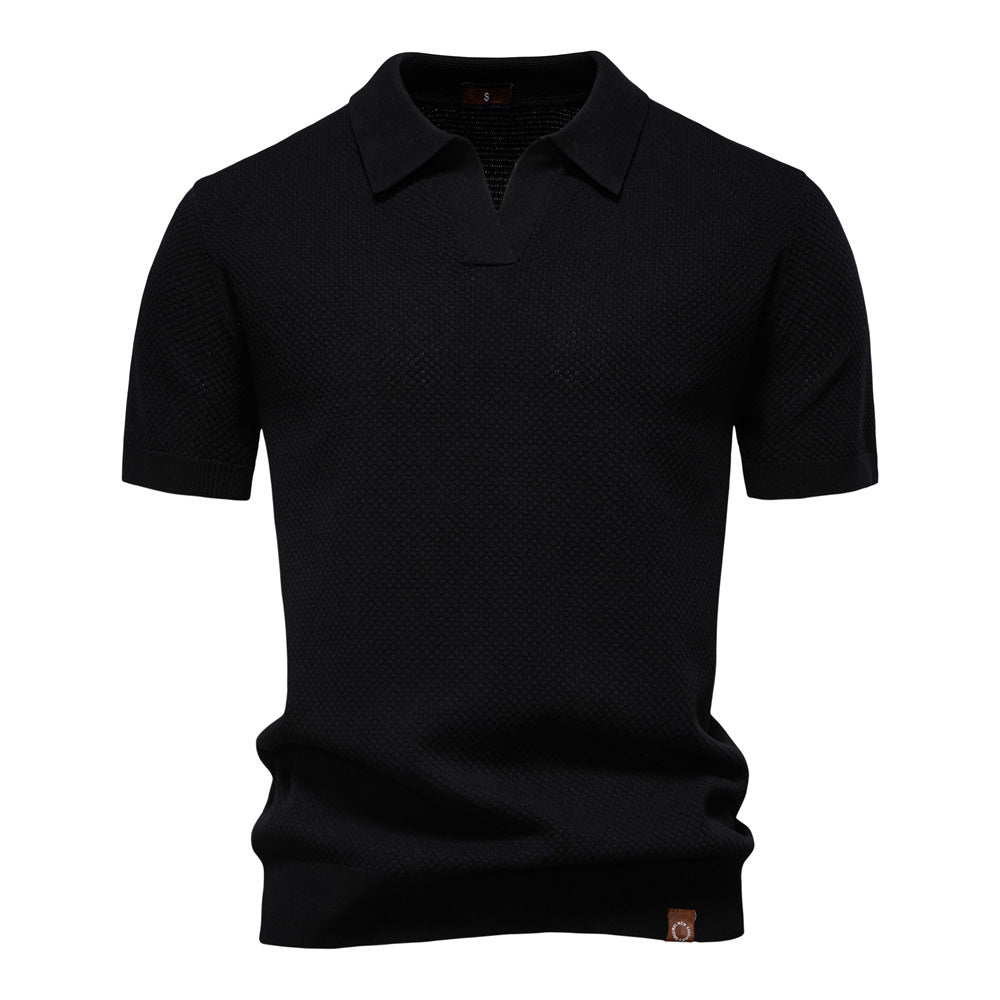 Ulrich™ | Strukturerad Pikétröja – Subtil Textur & Modern Stil