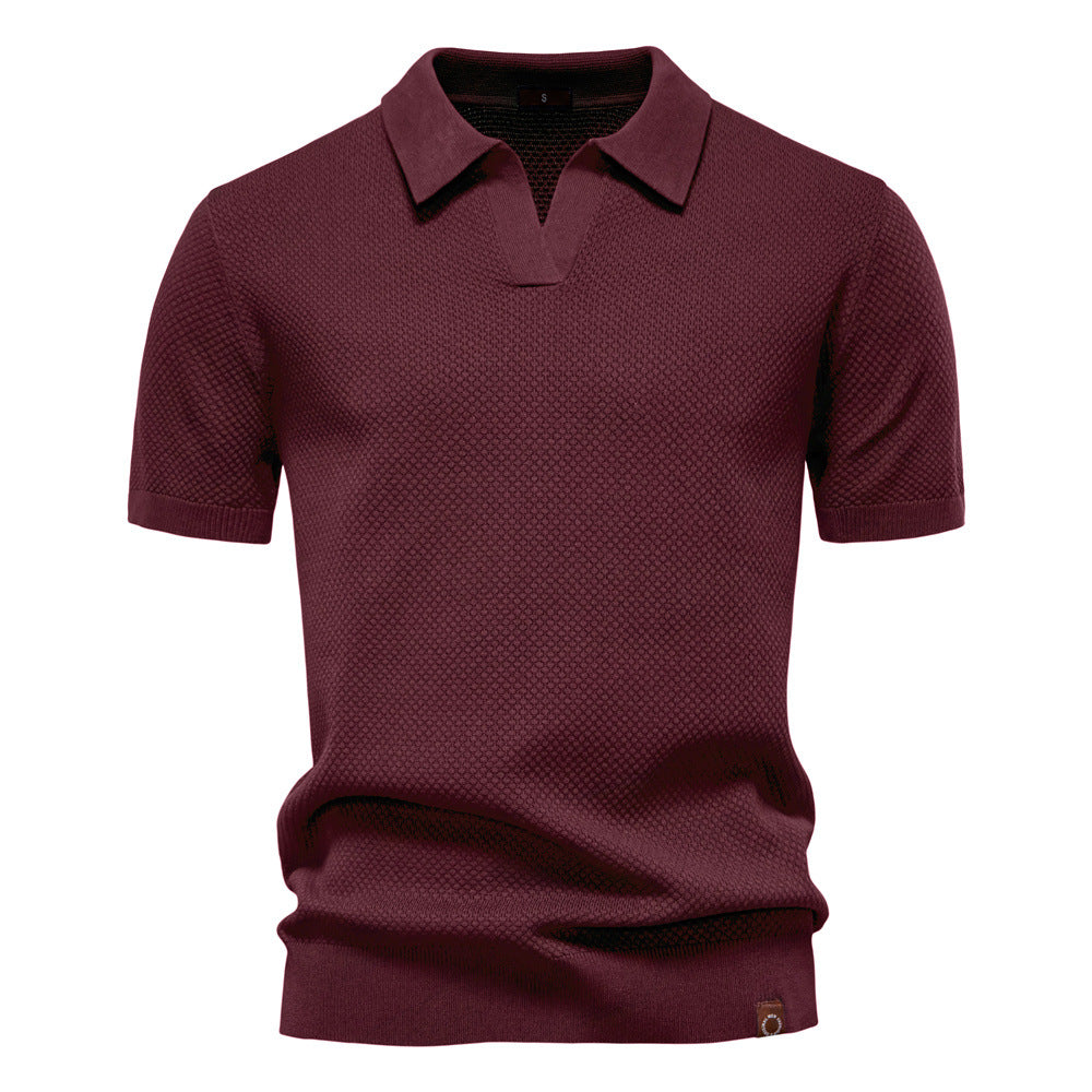 Ulrich™ | Strukturerad Pikétröja – Subtil Textur & Modern Stil