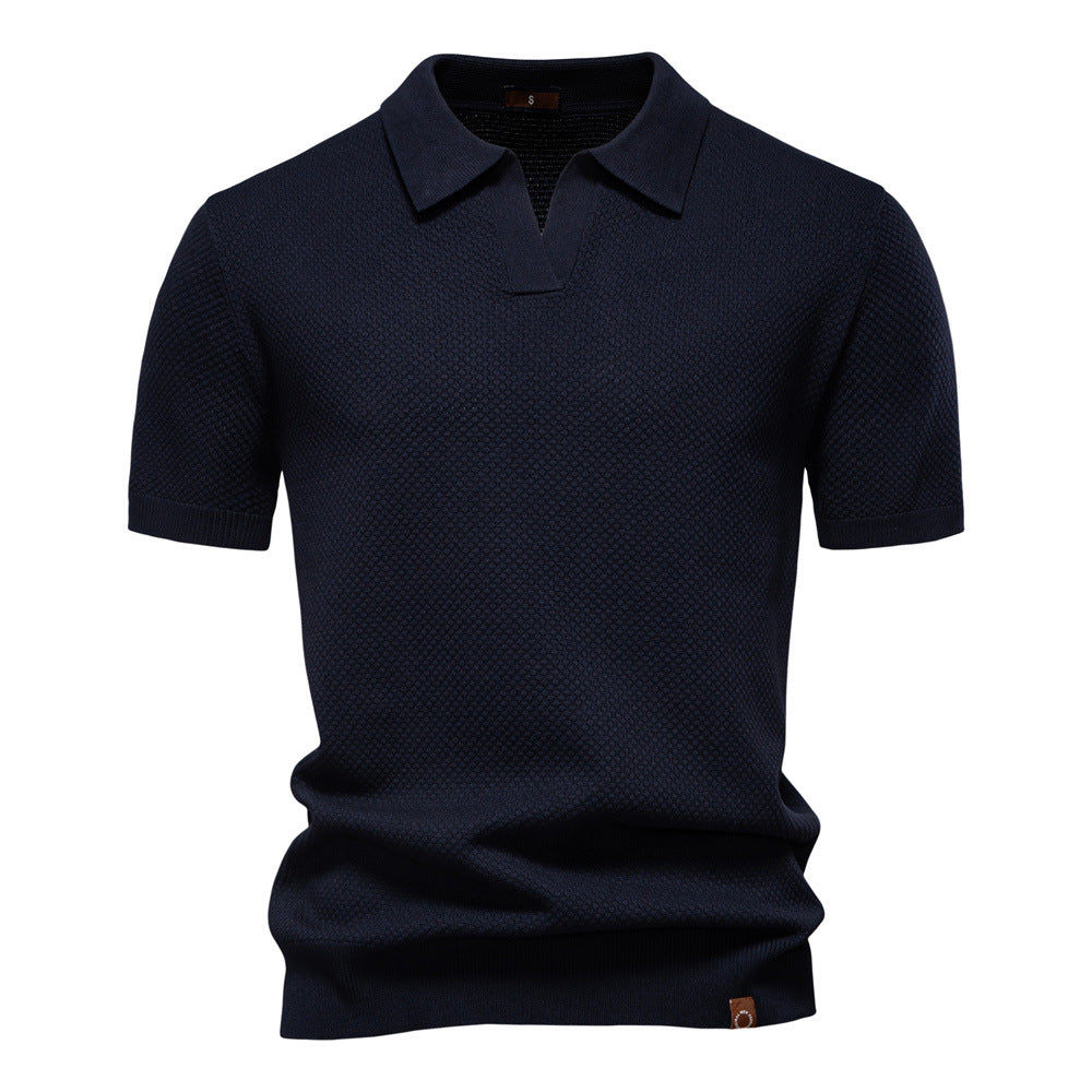 Ulrich™ | Strukturerad Pikétröja – Subtil Textur & Modern Stil