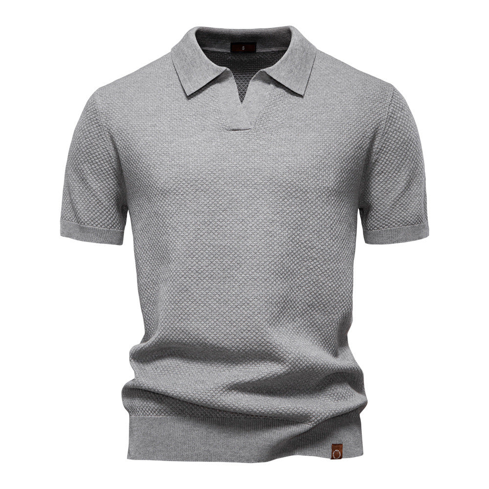 Ulrich™ | Strukturerad Pikétröja – Subtil Textur & Modern Stil