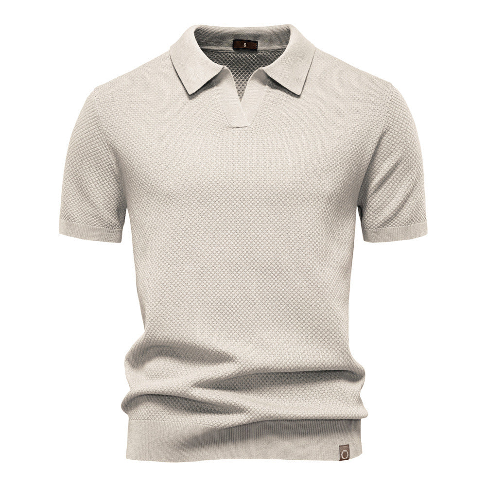 Ulrich™ | Strukturerad Pikétröja – Subtil Textur & Modern Stil