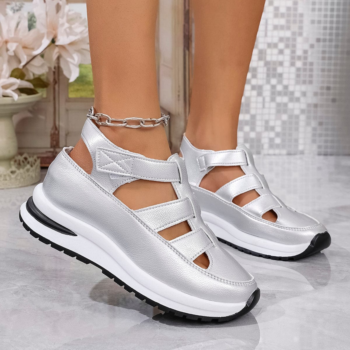 Elvira™ | Barcelona Breeze Läder Sandaler