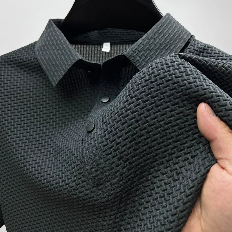 Erik™ | WaffleTech Polo för Sval Sommarstil