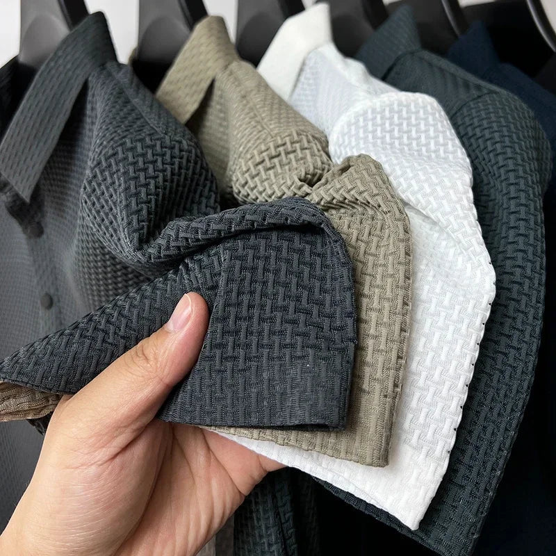 Erik™ | WaffleTech Polo för Sval Sommarstil