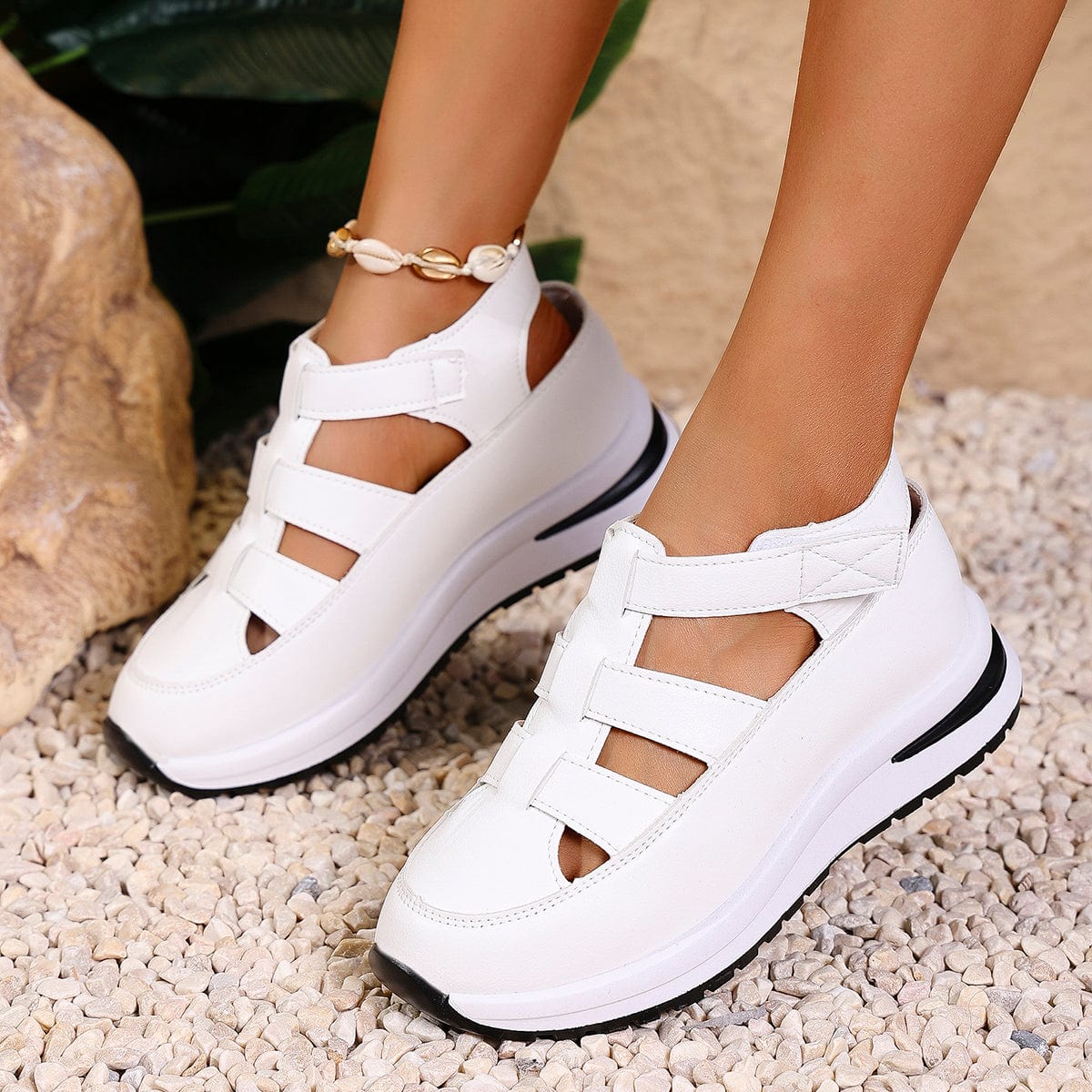 Elvira™ | Barcelona Breeze Läder Sandaler