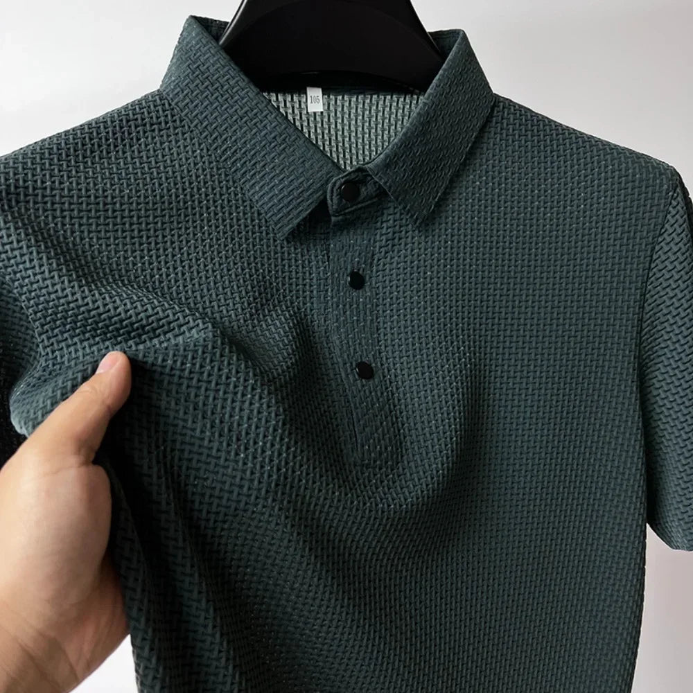 Erik™ | WaffleTech Polo för Sval Sommarstil