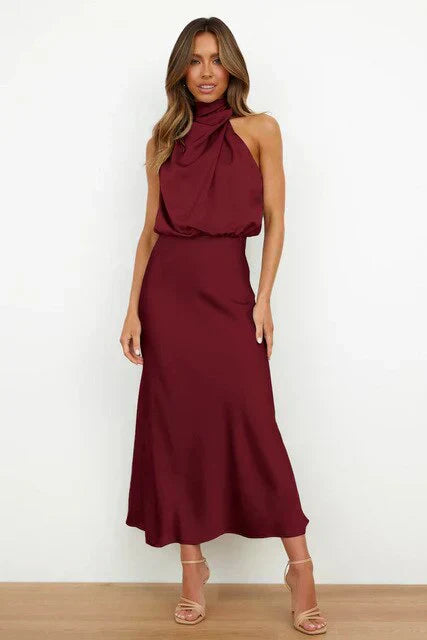 Benthe™ | Lyxig Midiklänning med Off-Shoulder-design