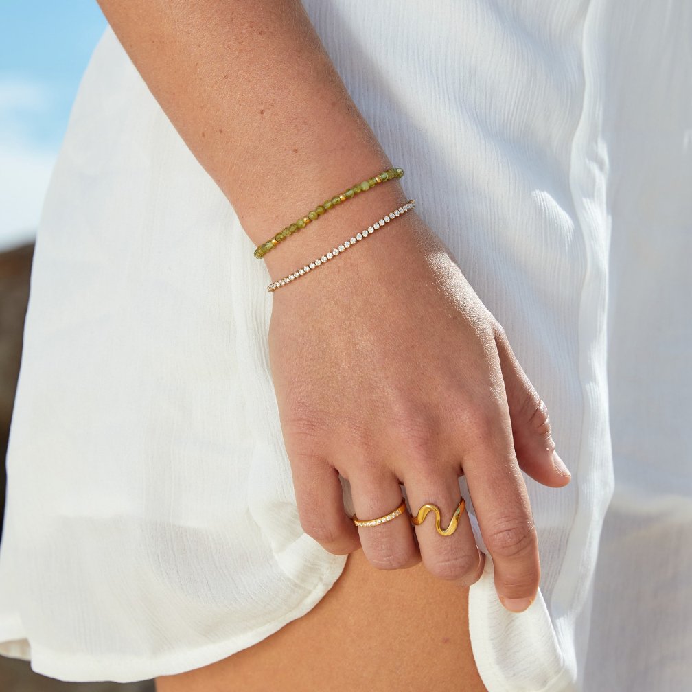 Aurelia™ | Guldfärgad Wave Ring – Tidlös elegans & modern stil