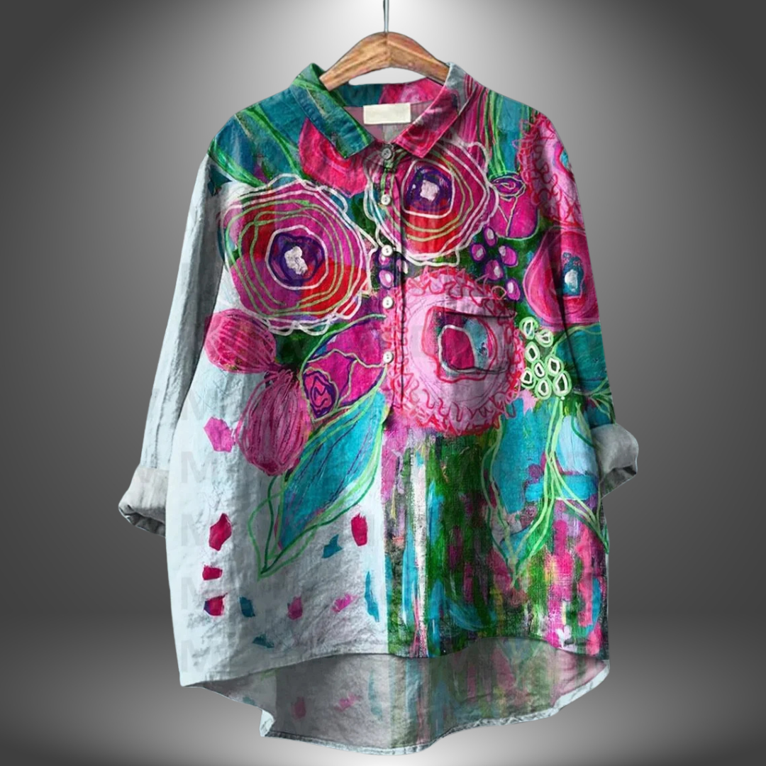 Linnéa™ | Blommig och Feminint Blus