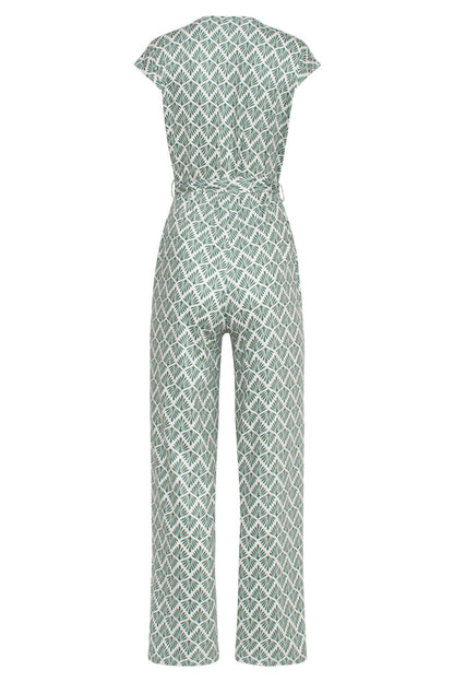 Vera™  Wickeldesign Jumpsuit med Ornamentmönster