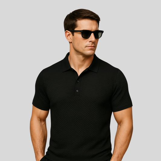 Erik™ | WaffleTech Polo för Sval Sommarstil