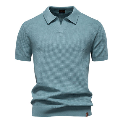 Ulrich™ | Strukturerad Pikétröja – Subtil Textur & Modern Stil