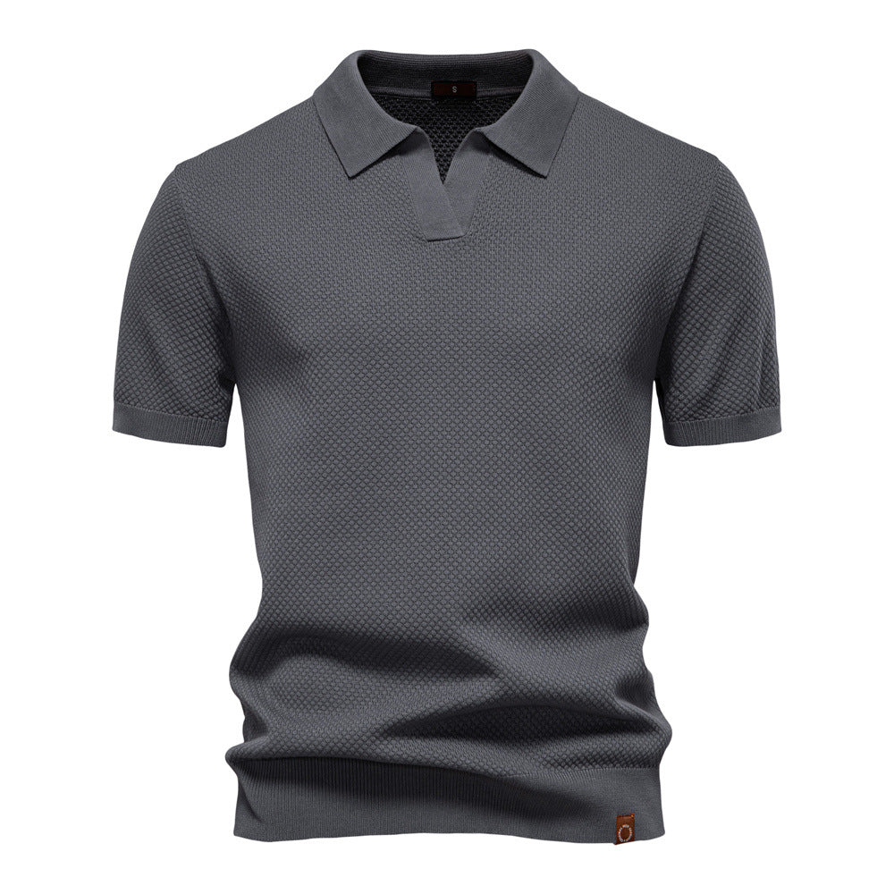 Ulrich™ | Strukturerad Pikétröja – Subtil Textur & Modern Stil