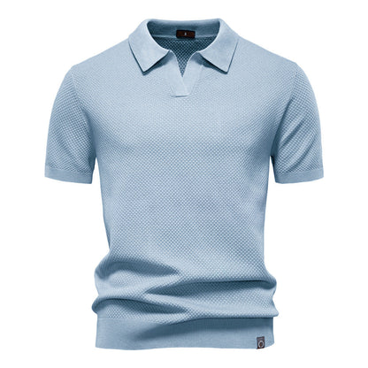 Ulrich™ | Strukturerad Pikétröja – Subtil Textur & Modern Stil