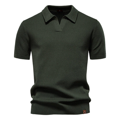 Ulrich™ | Strukturerad Pikétröja – Subtil Textur & Modern Stil