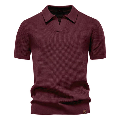 Ulrich™ | Strukturerad Pikétröja – Subtil Textur & Modern Stil
