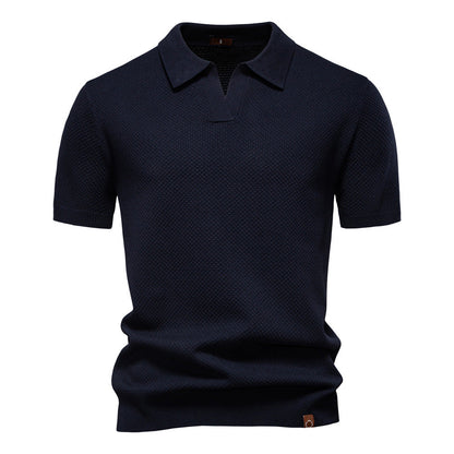 Ulrich™ | Strukturerad Pikétröja – Subtil Textur & Modern Stil