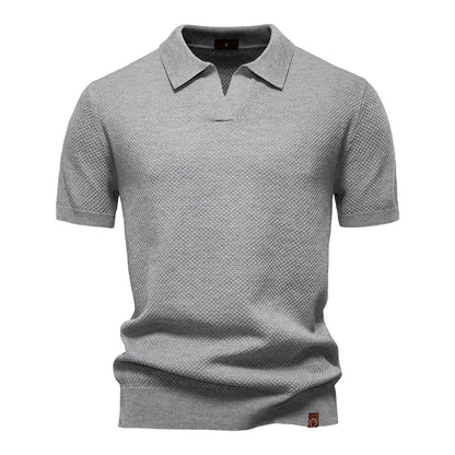 Ulrich™ | Strukturerad Pikétröja – Subtil Textur & Modern Stil