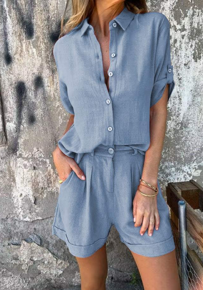 LIVIA™ | Luftigt Linne-Set med Stil & Komfort