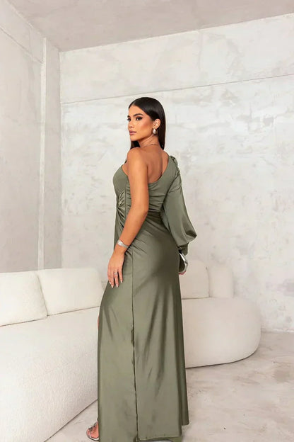 Izabela™ | Elegant Grön Kvällsklänning